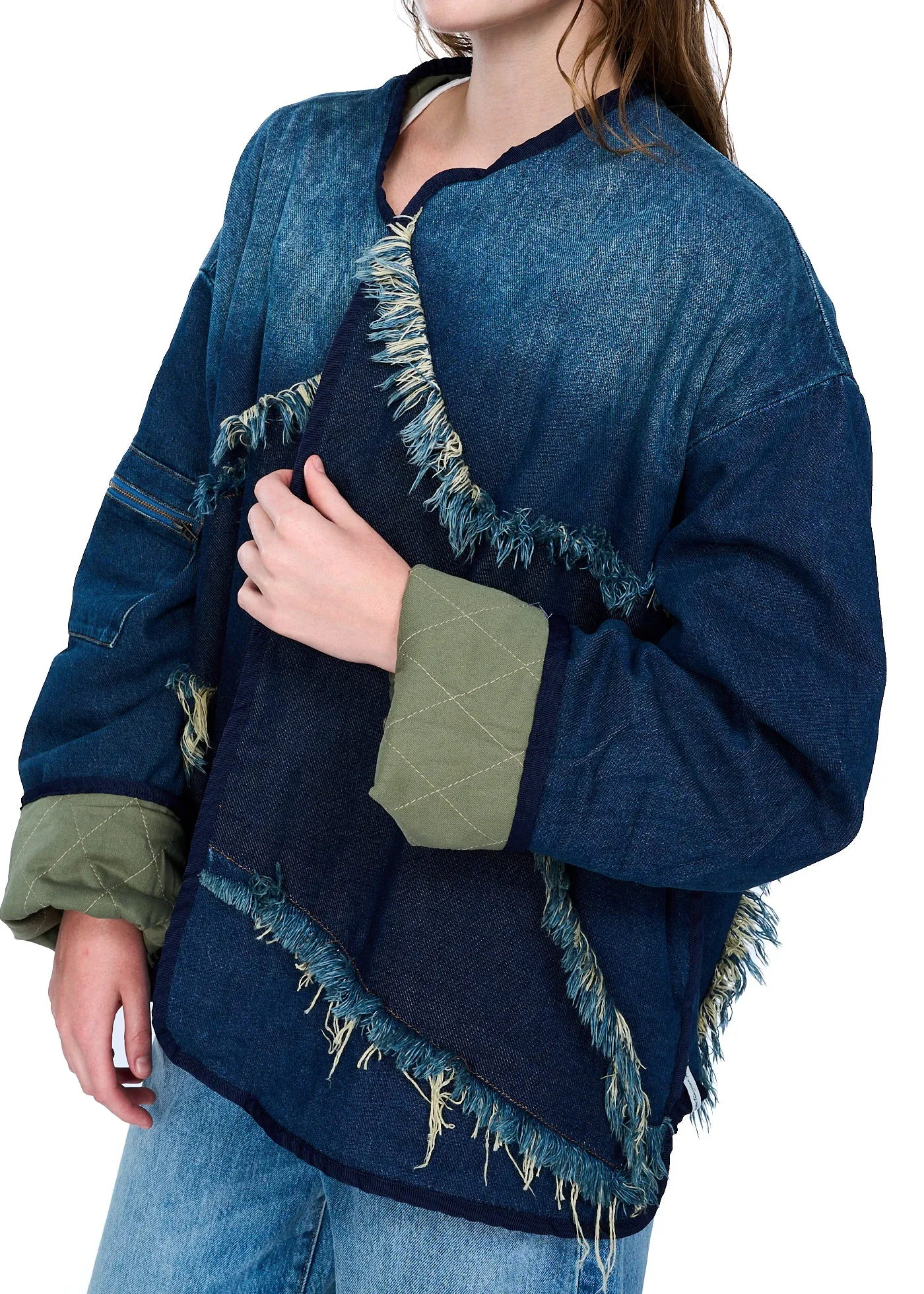 One Teaspoon Memphis Dark Star Denim Wadded Jacket