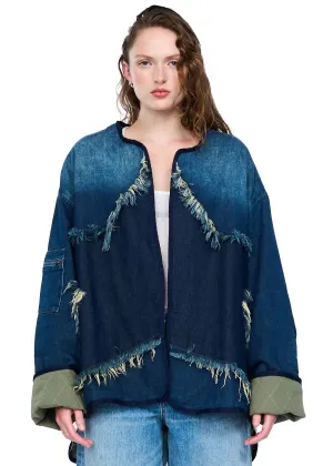One Teaspoon Memphis Dark Star Denim Wadded Jacket