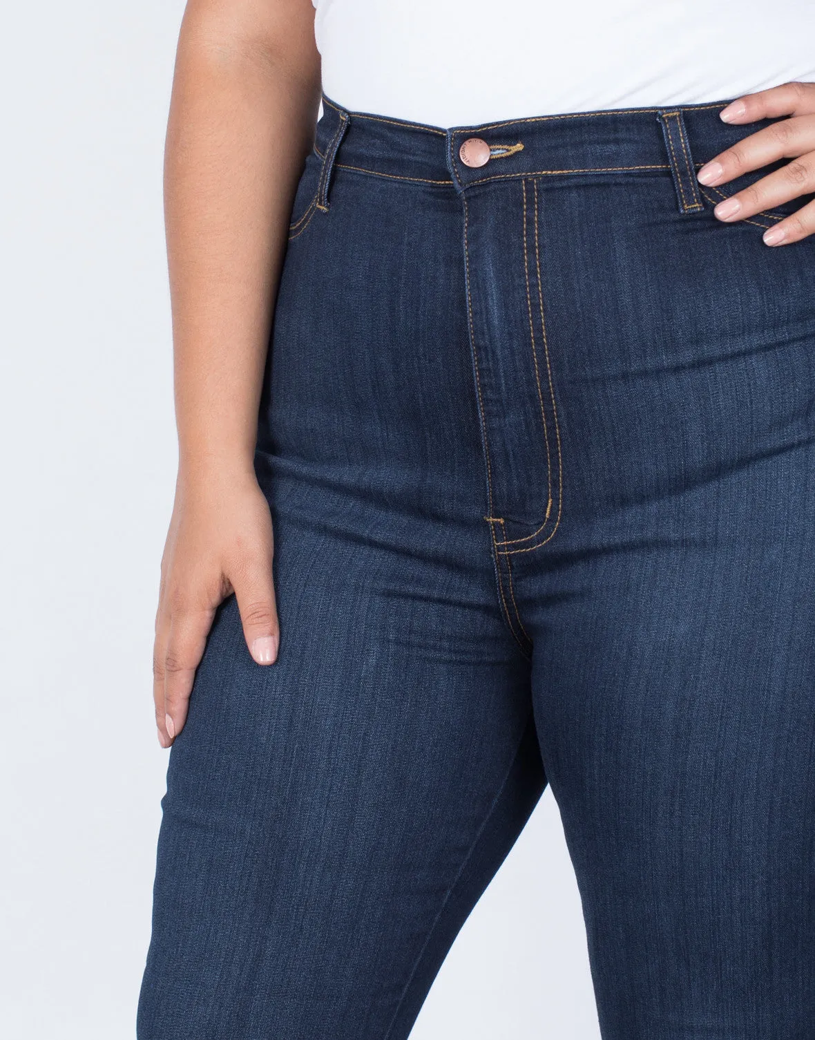 Plus Size High Waisted Skinny Jeans