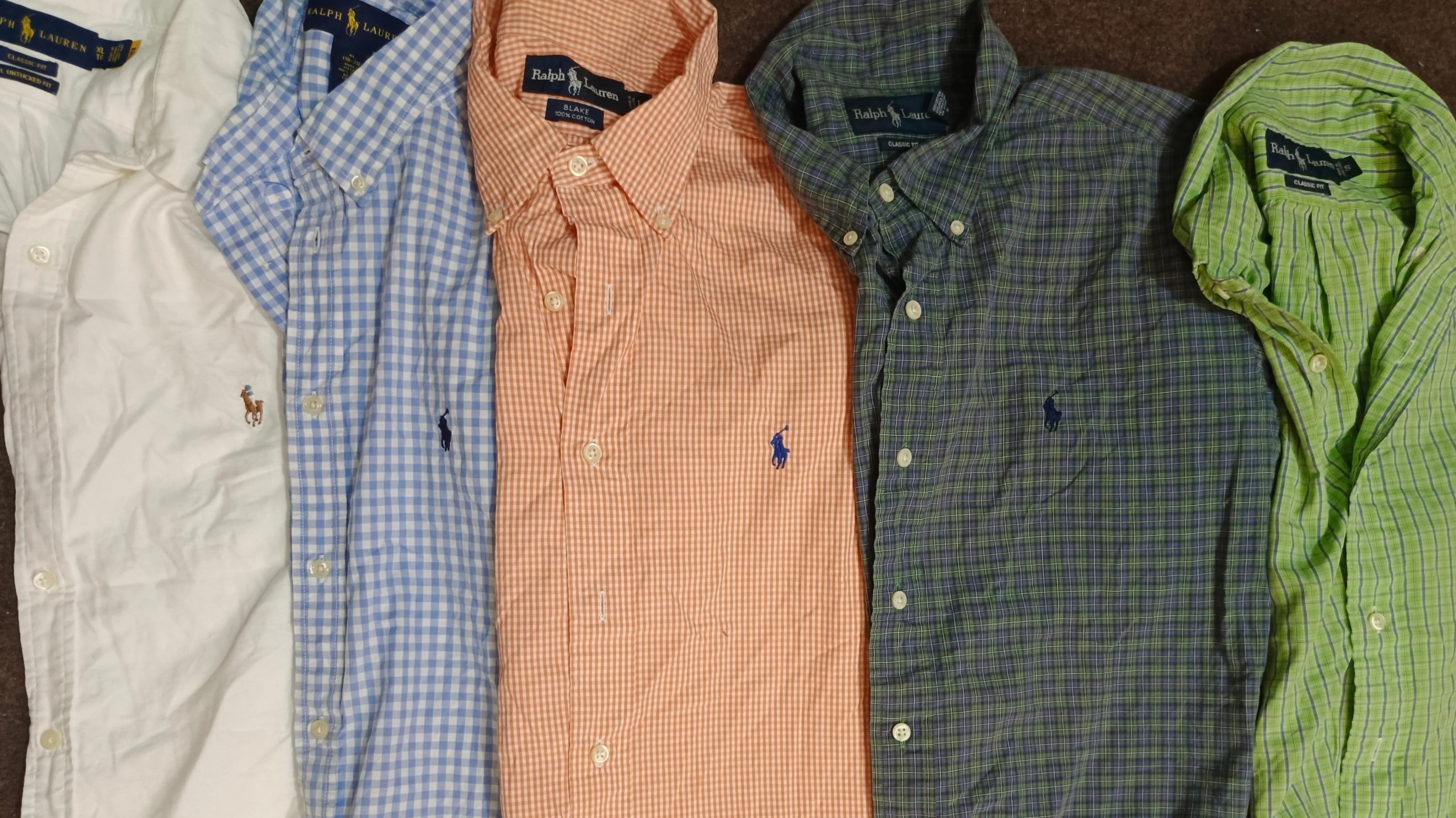 Polo ralph lauren button up shirts 15 pieces