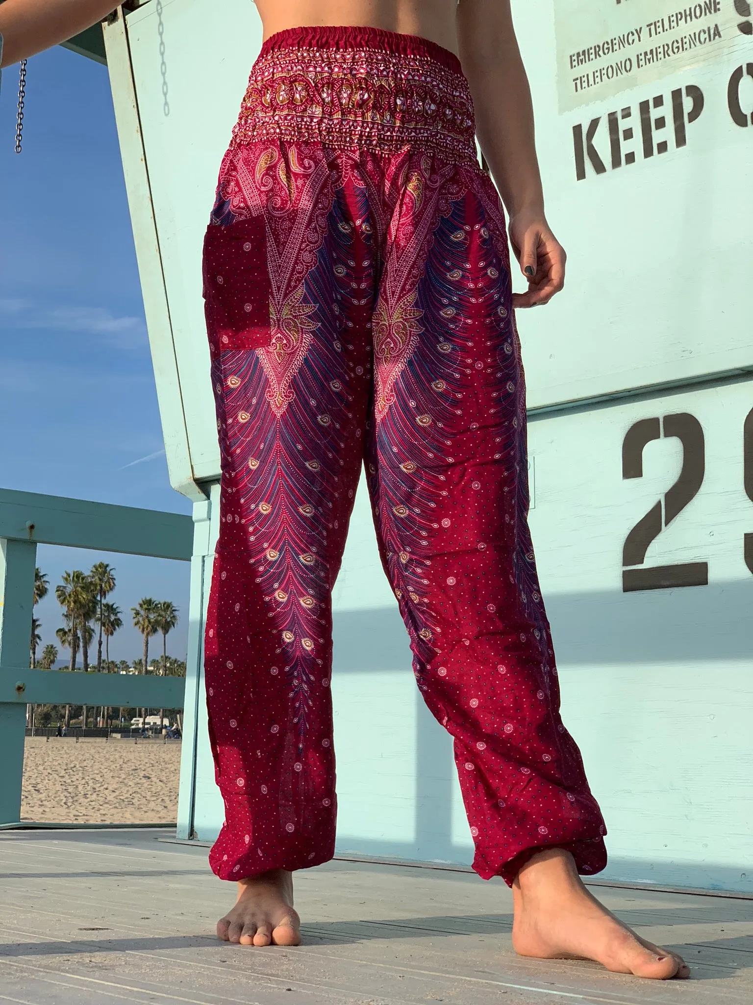 Red Peacock Women's Harem Pants