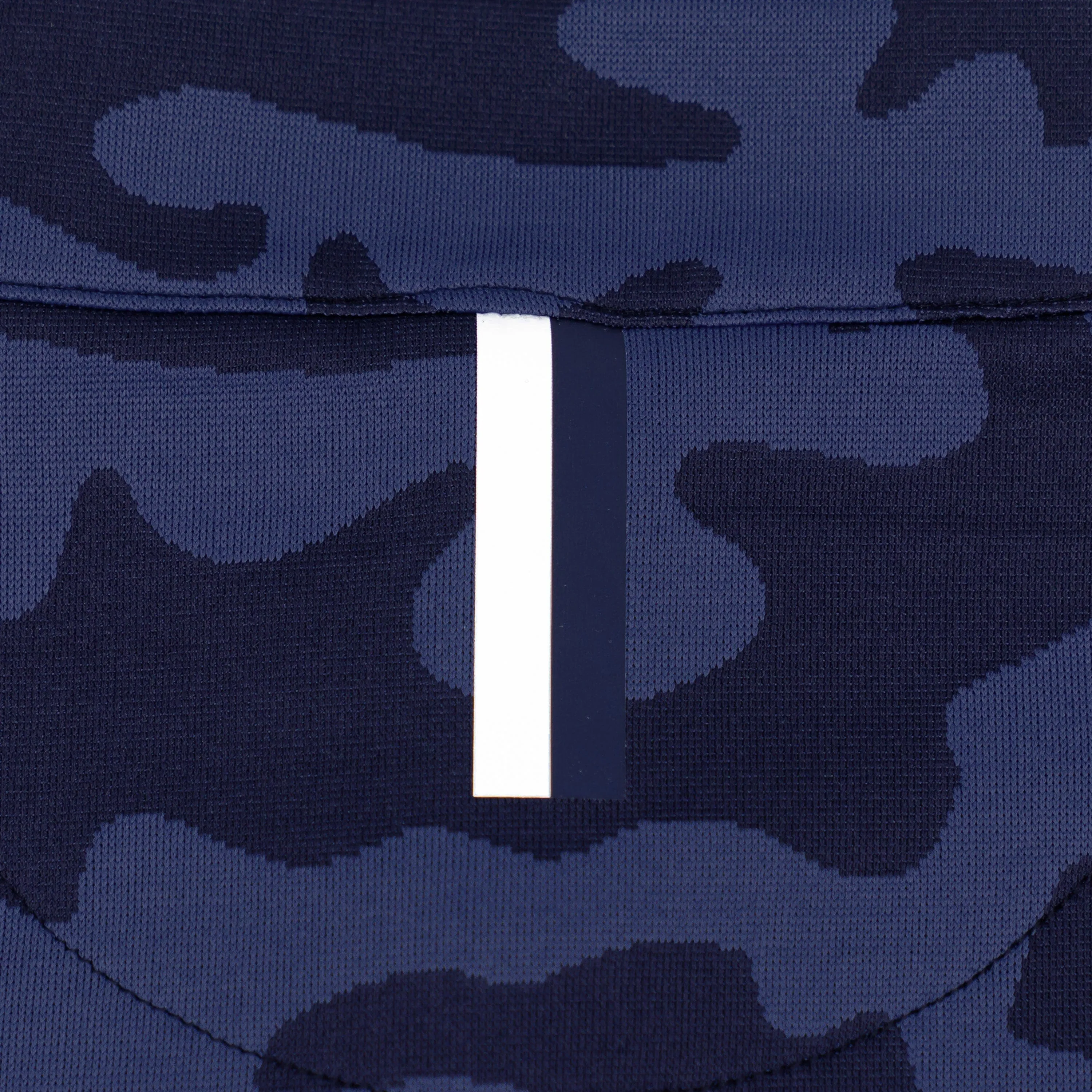 Ruck Camo Jacquard Performance Q-Zip | The Ruck Camo - Fleet Navy/Slate Blue