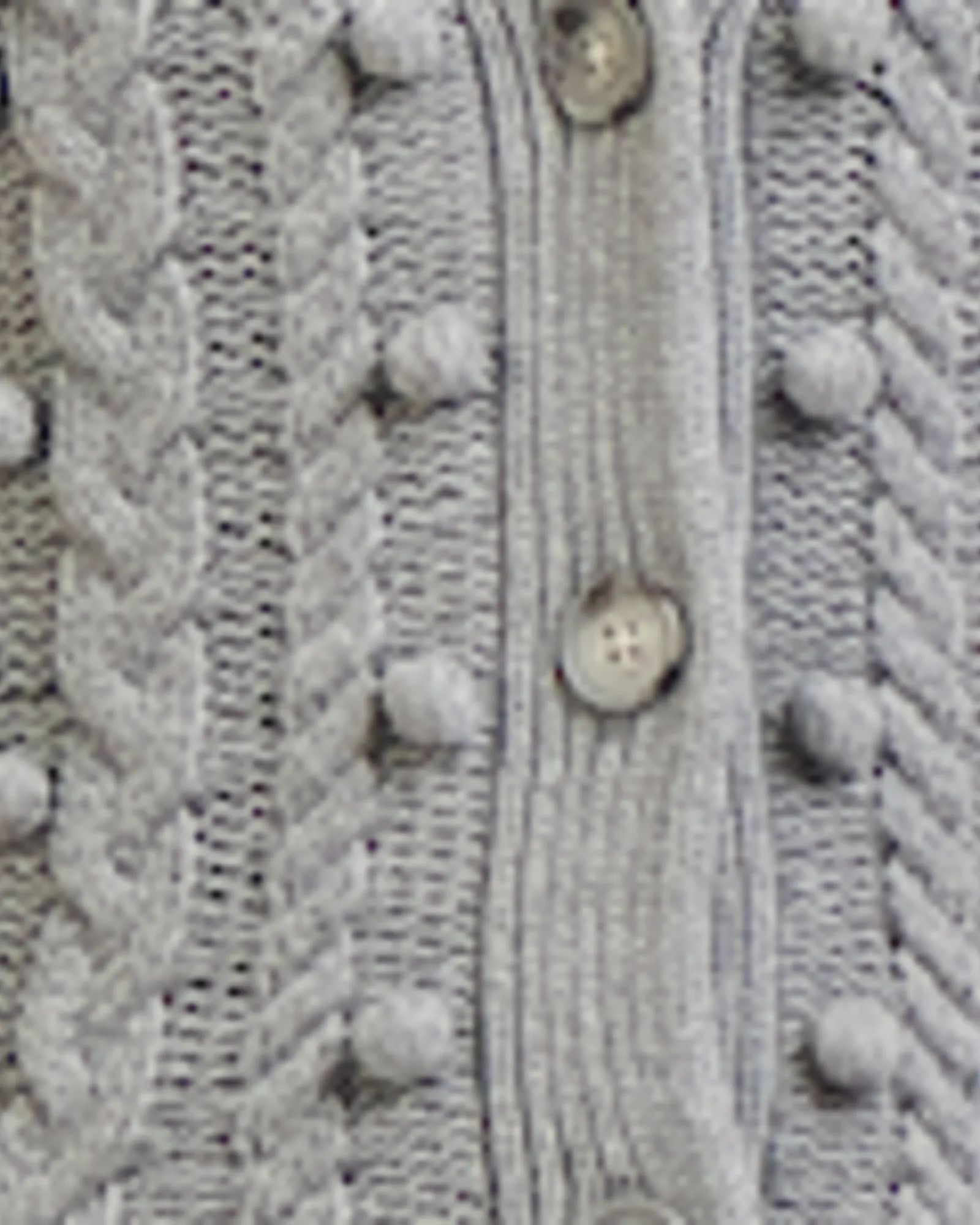 Sonia Pom Pom Cardigan | Light Grey
