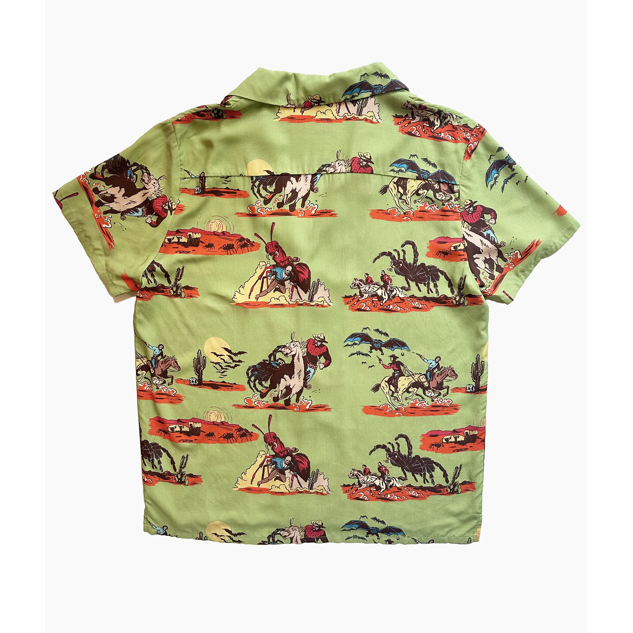Spooky Western Button-Up